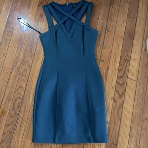 Dark Turquoise Green Guess Cocktail Dress